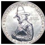 1920 Silver Pilgrim Tercentenary Half Dollar CLOSE