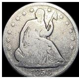 1858 Silver Half Dollar (Seated Liberty) NICELY CI