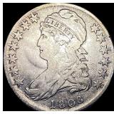 1808 Silver Capped Bust Half Dollar NEARLY UNCIRCU