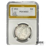 1912 Barber Half Dollar PGA MS63