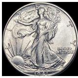 1941-D Silver Walking Liberty Half Dollar UNCIRCUL