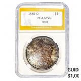 1885-O Morgan Silver Dollar PGA MS66