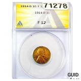 1914-D Wheat Cent ANACS F12