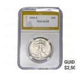 1933-S Walking Liberty Half Dollar PGA AU58