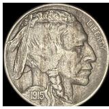 1915-D Buffalo Nickel NEARLY UNCIRCULATED