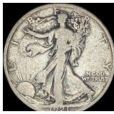 1921 Silver Half Dollar LIGHTLY CIRCULATED