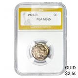 1924-D Buffalo Nickel PGA MS65