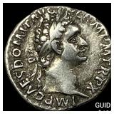 Roman Domitian 81-96 AD Silver Denarius CLOSELY U
