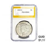 1925-S Silver Peace Dollar PGA MS64