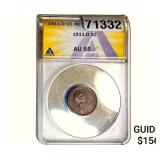 1911-D Wheat Cent ANACS AU55