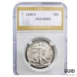 1940-S Walking Liberty Half Dollar PGA MS65