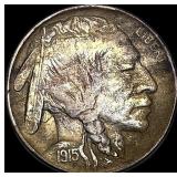 1915-D Buffalo Nickel CHOICE AU