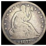 1877 Seated Liberty Half Dollar NICELY CIRCULATED