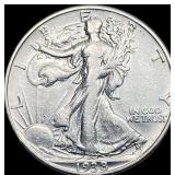 1938-D Silver Walking Liberty Half Dollar LIGHTLY