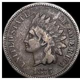 1875 Indian Head Cent LIGHTLY CIRCULATED
