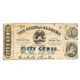 1863 50C Alabama Fractional Currency 2nd Series