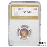 1900-O Barber Dime PGA AU58
