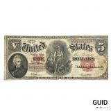 1907 $5 Woodchopper Large Banknote