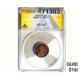 1922-D Wheat Cent ANACS VG10 Weak D