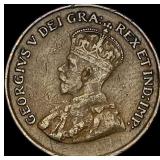 1925 Canada 1 Cent NEARLY UNCIRCULATED