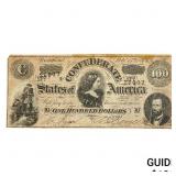 1864 $100 CSA Richmond Large Note