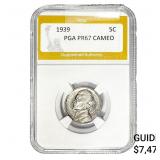 1939 Jefferson Nickel PGA PR67 Cameo