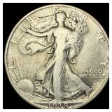 1938-D Silver Walking Liberty Half Dollar LIGHTLY