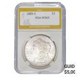 1885-S Morgan Silver Dollar PGA MS64