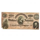 1864 $100 Confederate States of America