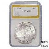 1923 Silver Peace Dollar PGA MS66