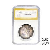 1829 Capped Bust Half Dollar PGA MS64