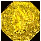 1871 Gold 1/4 Dollar California Fractional  HIGH
