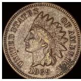 1869 Indian Head Cent NEARLY UNCIRCULATED