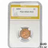 1894 Indian Head Cent PGA MS65 RED