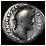 Roman Ant. Pius 138-161 AD Silver Denarius NEARLY