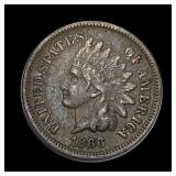 1866 Indian Head Cent ABOUT UNCIRCULATED