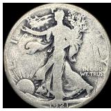 1921-S Silver Walking Liberty Half Dollar NICELY C