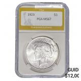 1923 Silver Peace Dollar PGA MS67