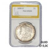 1890-O Morgan Silver Dollar PGA MS66