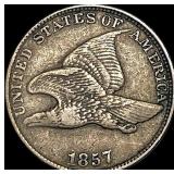 1857 Copper-Nickel Flying Eagle Cent LIGHTLY CIRCU