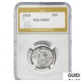 1926 Standing Liberty Quarter PGA MS65