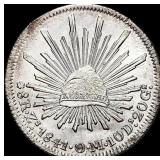 1841Zs OM Silver 8 Reales Mexico HIGH GRADE