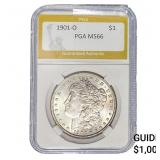 1901-O Morgan Silver Dollar PGA MS66