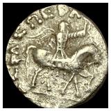 Indo-Scythian 58-12 BC Silver Drachm NEARLY UNCIR