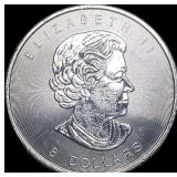 2015 Silver $8 Canada 1.5 oz SuperLeaf GEM BU