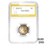 1912-D Liberty Victory Nickel PGA MS61