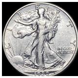 1920 Silver Half Dollar Walking Liberty NEARLY UNC