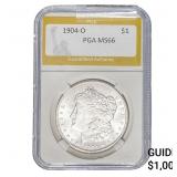 1904-O Morgan Silver Dollar PGA MS66