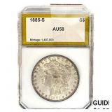1885-S Morgan Silver Dollar PGA AU58