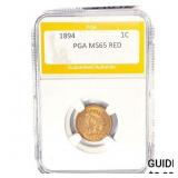 1894 Indian Head Cent PGA MS65 Red